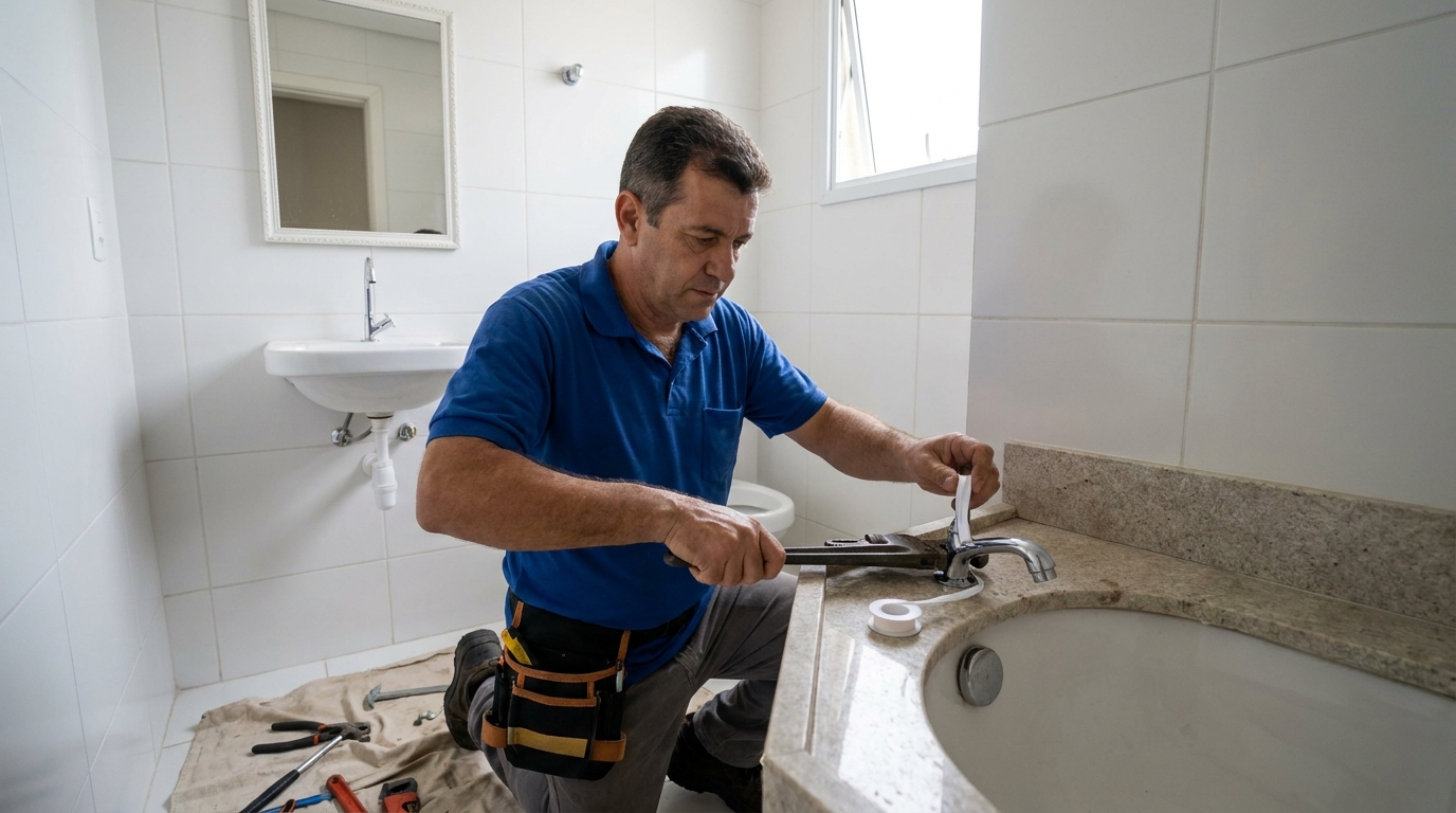 Instalação de torneira de cozinha em Sete Lagoas‑MG
